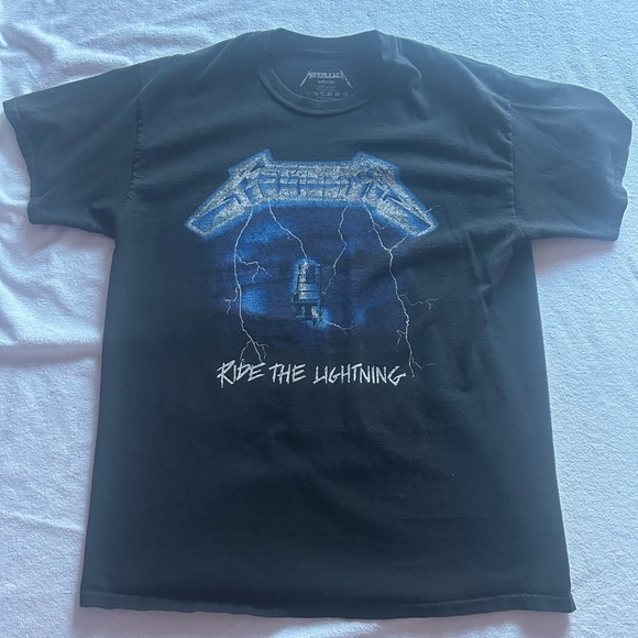 Men’s Metallica Ride The Lightning German Tour Tee Size Medium - Picture 1 of 3